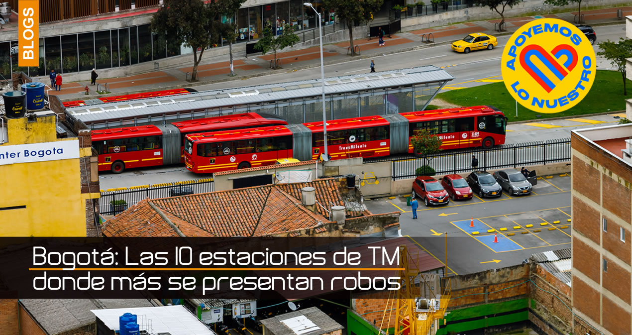 Bogotá Las 10 estaciones de TM donde más se presentan robos